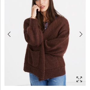 Madewell Balloon Sleeve Cardigan Sweater